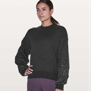 Lululemon To The Beat Sweatshirt Lululemon X Soul Cycle Heathered Gray Sz 4!